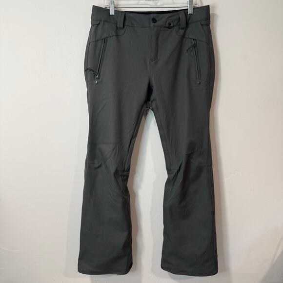 Volcom Women's Snow Pants Mountain Ski Snowboard Grey Waterproof Large - Picture 1 of 11